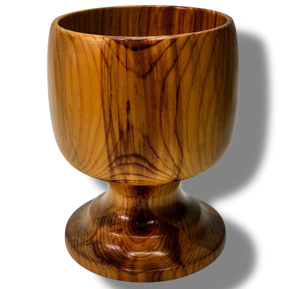Handcrafted Ponderosa Beetle Kill Pine Cup Goblet | Sustainable Sourced Wood